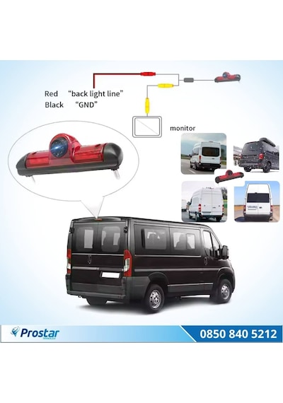 Fiat Ducato Peugeot Boxer Ve Citroen Jumper İçin Profesyonel Geri Görüş Kamerası