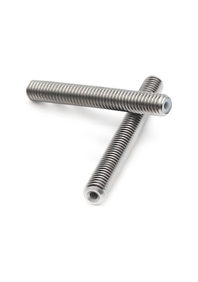 Koodmax 3d Yazıcı M6 Boğaz Ptfe Boru Paslanmaz Çelik Mk8 Besleme Tüpü Memesi Boğazı 50x6mm