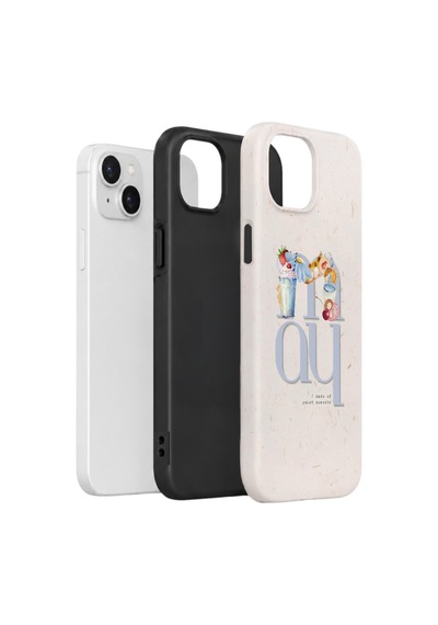 Apple iPhone Uyumlu 15 Vorian Çift Katmanlı Kılıf Au Revoir Summer
