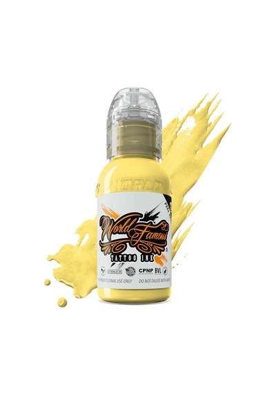 World Famous Ink Oleg Soft Yellow Sarı Dövme Boyası 1oz - 30ml