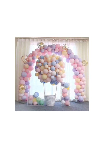 As Baloon Makaron Balon - 50 Adet Karışık Soft Renk Pastel Balon Mor