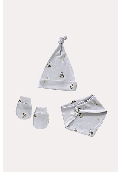 Mama Padre Panda Yenidoğan Mini Set - 4 Parça Renkli - 861047010 Renkli