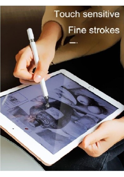 Apple Uyumlu iPad  10.2 8. Ve 9. Nesil 2 In 1 Stylus Kalem Özel Tasarım Ve Hassas Çizim Kalemi