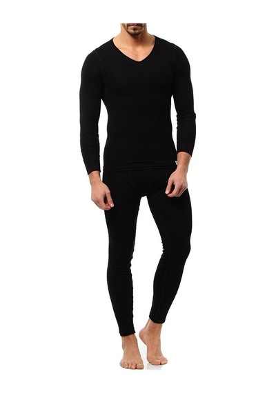 Aqua Cm2514 V Yaka Termal Uzun Kol Fanila Unisex