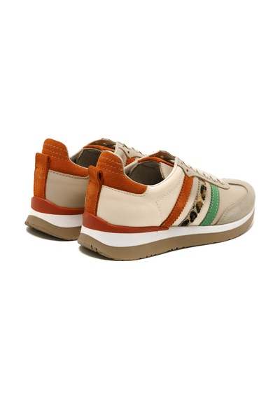 Sneaker Günlük Kadın Mar-25y-192-910 John May Tropic Tropic Bej - Turuncu