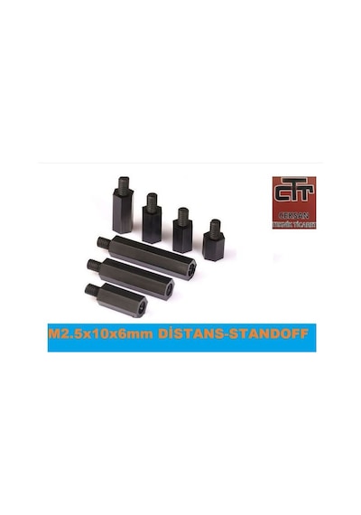 M2.5X10X6 MM Distans-Standoff 50 Adet