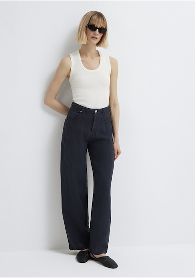 Mavi - Lacivert Keten Pantolon 1011267-86952
