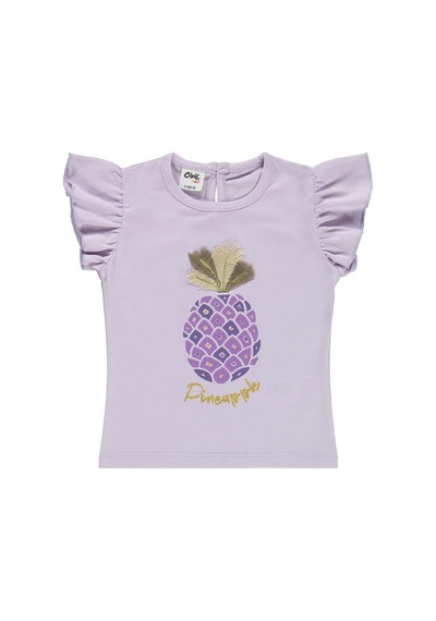 Civil Baby Ananas Baskılı 6-18 Ay Takım - Lila
