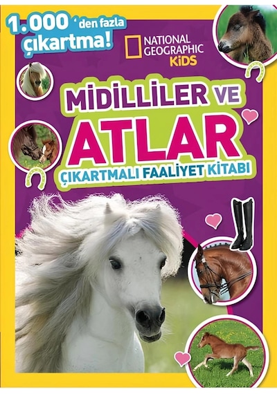 Kids Midilliler Ve Atlar Çıkartmalı Faaliyet Kitabı