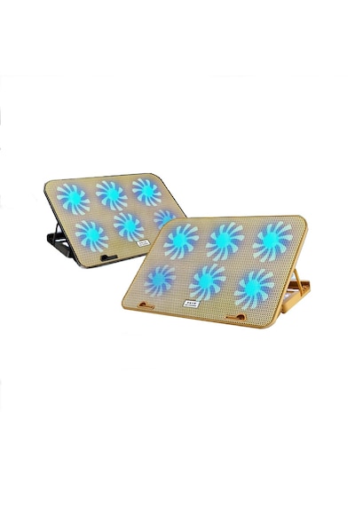 Newface SR04 6 Fanlı Laptop Standı Sarı