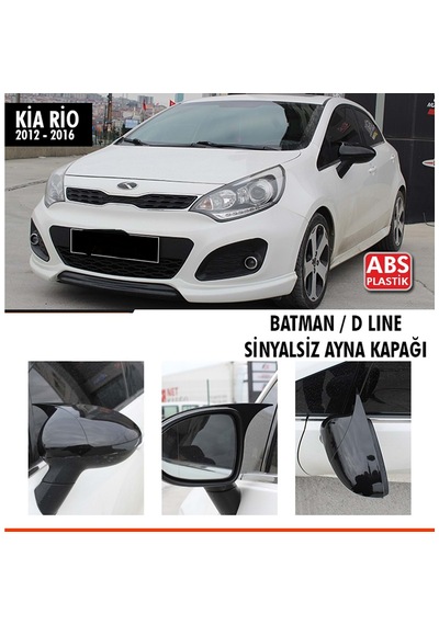 Kia Rio / 2012 -2016 Sinyalsiz Uyumlu Batman Yarasa Ayna Kapağı