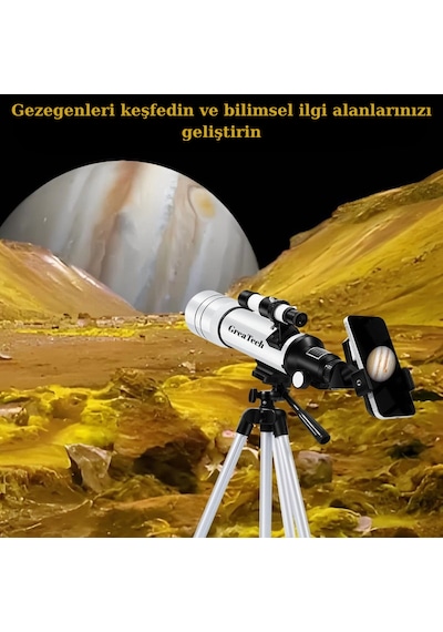 Greatech F400x70 Profesyonel Astronomik Uzay-doğa Gözlem Teleskobu 333x Eğitici-öğretici Yüksek Çözünürlüklü
