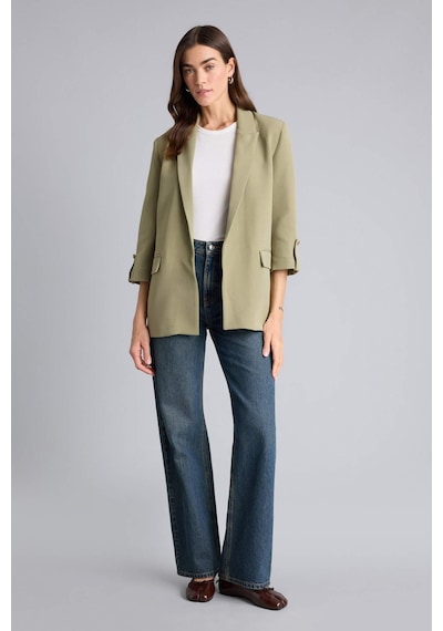 Defacto Oversıze Basıc Blazer Ceket C3215AX26SM Haki