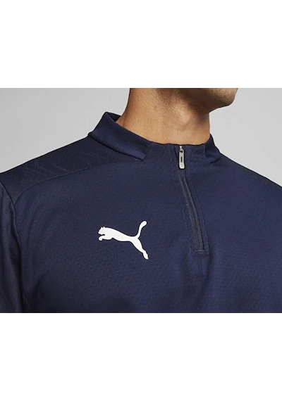 Puma Teamfinal Training 1/4 Zip Erkek Futbol Antrenman Uzun Kollu Üst 65855106 Lacivert Lacivert