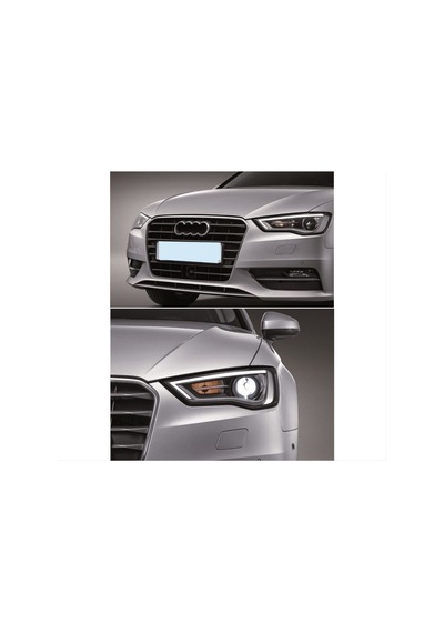 Autogp Audi A3 8v Ön Far Lambası Mercekli Dolu 2016 / 2016 Halogen Uyumlu