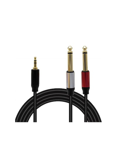 Magicvoice Ld360 1.5 Metre 3.5mm Stereo Jak Trs - 2x6.35mm Mono Jak Ts Ses Kablosu