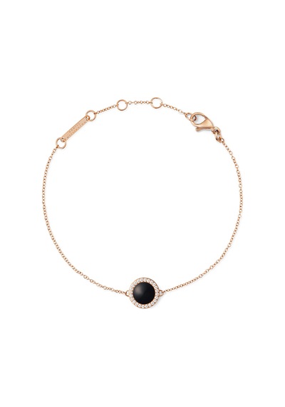 Audrey Bracelet Black Agathe Rose Gold Rose Gold