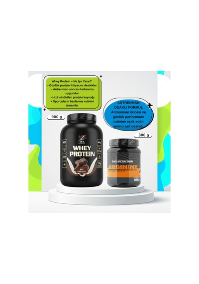 Whey Protein 900g + Argınıne 300g Çikolata