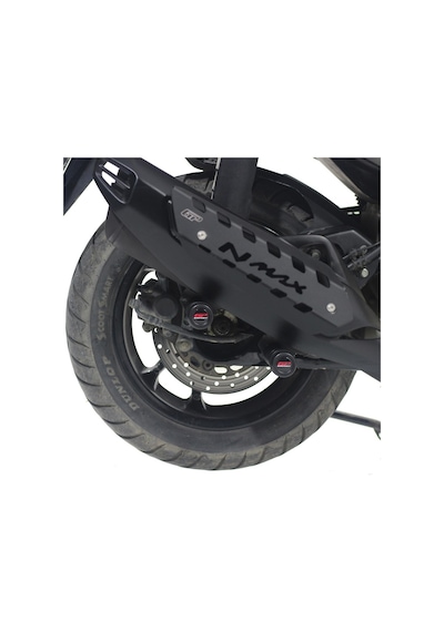 GP Kompozit Yamaha NMAX 125 / 155 2015-2025 Uyumlu Egzoz Koruma Takozu Siyah