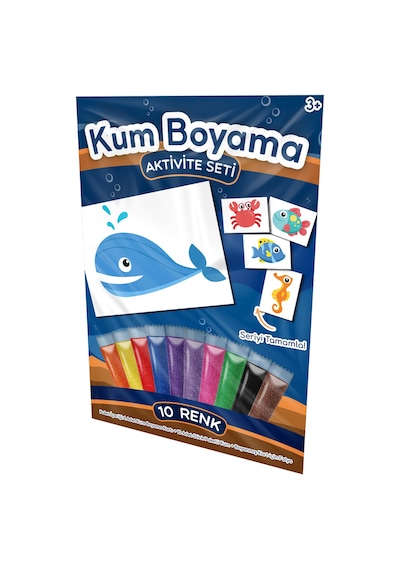 Sevimli Balina Kum Boyama Aktivite Seti