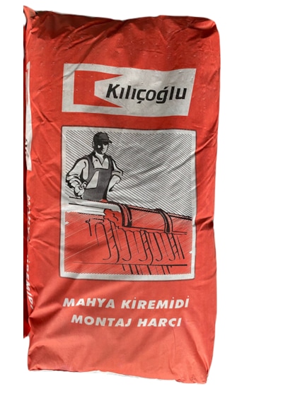 Kılıçoğlu Mahya Montaj Harcı Antrasit Renk 25 Kg