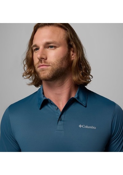Columbia Ao3614 Hike Technical Erkek Polo T-shirt 1990401429 Mavi