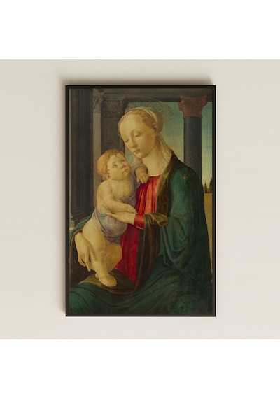 Rönesans Madonna Ve Çocuk Pvc Tablo - Kutsal Aile Temalı Sanat