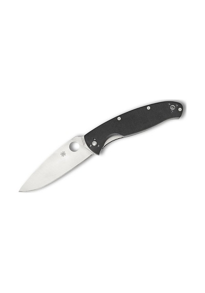 Spyderco Resilience Black G-10 Plainedge Kamp Çakı Siyah