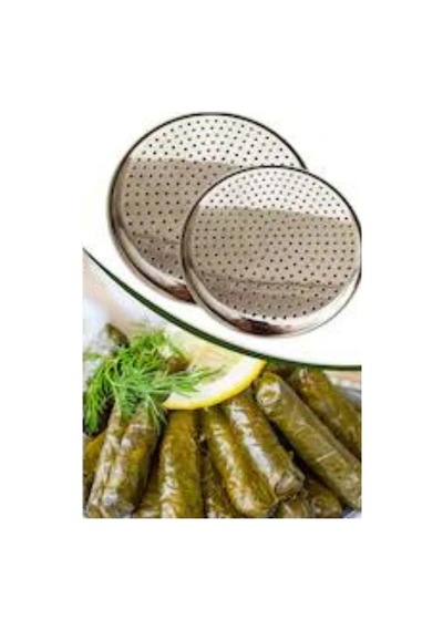 Sarma Dolma Tencere Kapağı Yapışmayı Önleyici Yaprak Sarma Pişirme Aparatı 2 Adet 22cm 24cm Paslan Diğer