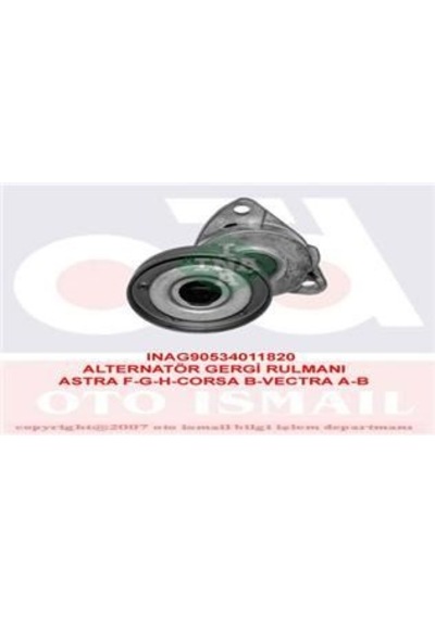 INA 534011820 V Kayış Gergi Rulmanı Astra F G Vectra A B X20Xev X16Xel Corsa B C12Nz Ac Com 16V Tahrik Kayışları & Kitler 38204876