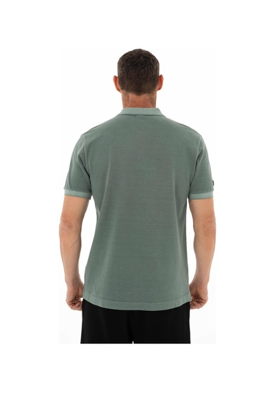 AR-MA Arma Erkek Regular Fit Parça Boyama Polo Yaka Tişört Y25374376101 Yeşil