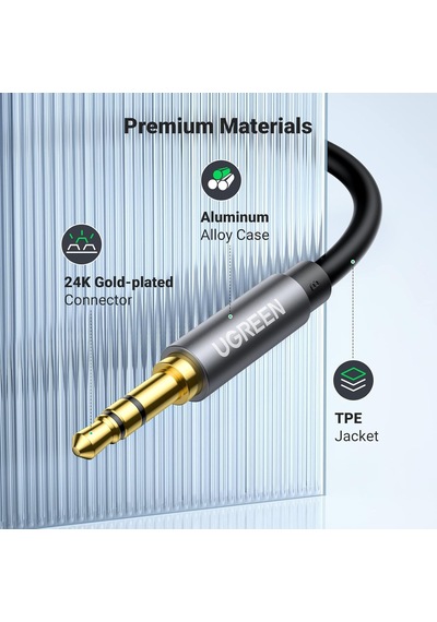 3.5 Mm Jack Ses Aux Uzatma Kablosu, Siyah 5 Metre
