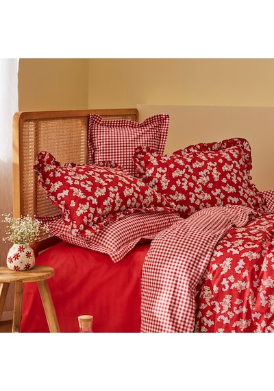Karaca Home Carlo %100 Pamuk Tek Kişilik Nevresim Takımı Kırmızı 200.22.01.0082