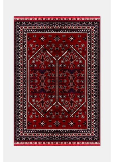 Anatolıa Halı Malıa- Kırmızı / Lacivert - Sabit Ölçü- Oturma Odası, Salon -kolay Temizlenebilir Kırmızı-lacivert