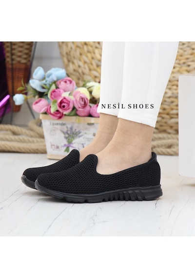 Nesil Shoes Dvm 901 Siyah Anatomik Esnek Kadın Yürüyüş Ayakkabısı-siyah Siyah