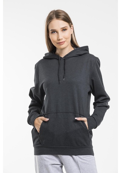 SPR21K55 Kadın Kapş. Kanguru Cepli Sweatshirt