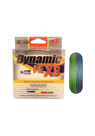 Captain Dynamic Pe 8 Örgü İpi Misina 300mt Multi Color 0,10mm - Standart