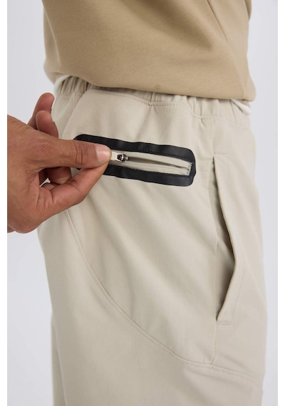 DeFactoFit Esnek Kumaş Sporcu Jogger Eşofman Altı Slim Fit Dar Kesim Dokuma Üç Cepli Fermuarlı Paça B2780AX25SPBG779