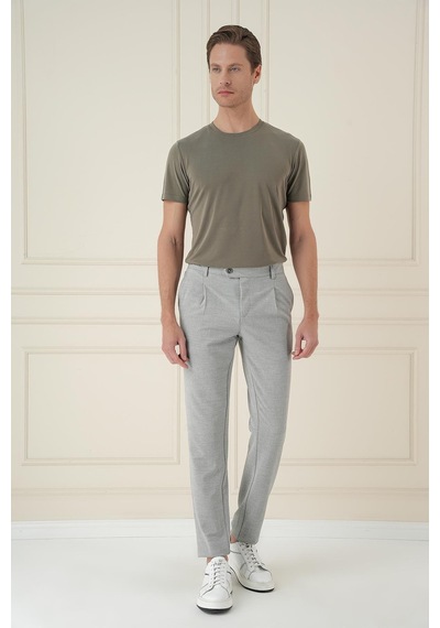 Efor Comfort Fit Gofre Dokulu Beli Lastikli Pileli Gri Jogger Pantolon P 1174 Gri Efor Comfort Fit Gofre Dokulu Beli Lastikli Pileli Gri Jogger Pantolon P 1174 Gri