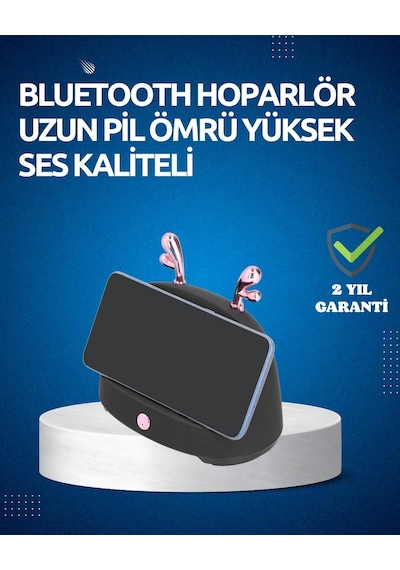 Akıllı Kablosuz Telefon Tutucu Ve Stereo Hoparlör Kolay Kullanım Ve Yüksek Ses Kalitesi