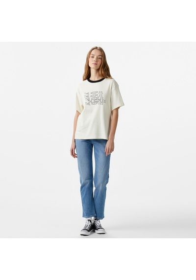 The Kooples Classic Kadın Krem T-shirt