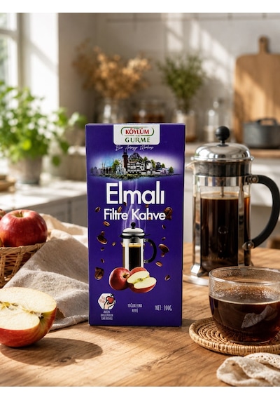Köylüm Gurme Elmalı Filtre Kahve 100 Gr Öğütülmüş