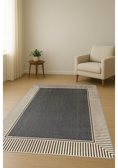 Modern Desenli Dijital Baskı Kaymaz Taban Halı H0956 Renkli