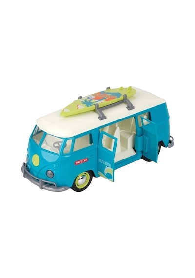 Let S Be Child Let S Drive Sesli Ve Işıklı Sörf Minibüsü Açılabilir Kapılı Mavi