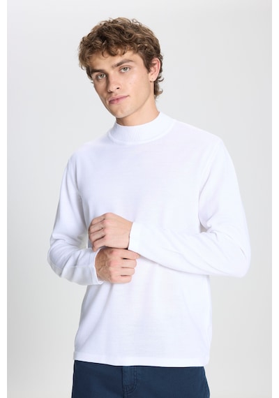 AC&Co / Altınyıldız Classics Erkek Ekru Tüylenme Yapmayan Anti-pilling Standart Fit Normal Kesim Yarım Balıkçı Yaka Triko Kazak Ekru AC&Co / Altınyıldız Classics Erkek Ekru Tüylenme Yapmayan Anti-pilling Standart Fit Normal Kesim Yarım Balıkçı Yaka Triko Kazak Ekru