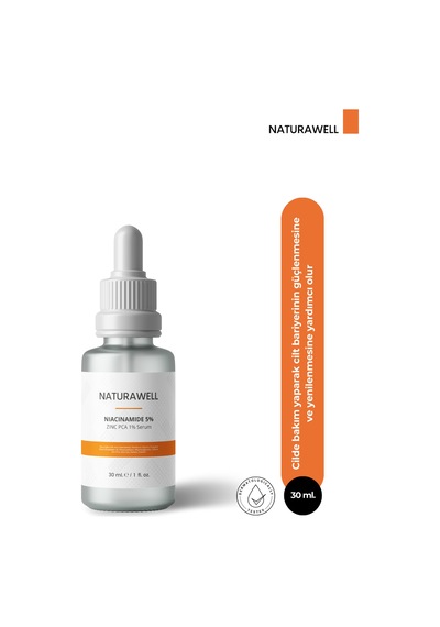 Naturawell Niacinamide 5% Zinc Pca1% Gözenek Siyah Nokta Sivilce Gidermeye Yardımcı Bakım Serumu 30 ML