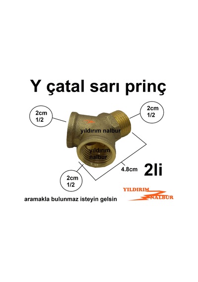 Ye Çatal Sarı Prinç 1/2 2li Hat Alma Çatalı Erkek