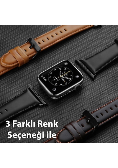 Dux Ducis Apple Uyumlu  Watch 38/40/41MM Business Deri Kayış Kordon