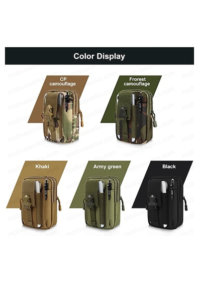 Taktik Modüler Mini Haki Yeşil Göğüs Bel Telefon Molle Çantası Spor Bisiklet Motosiklet Scooter