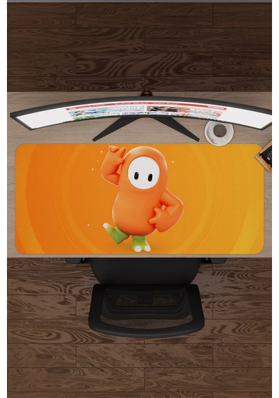 Fall Guys Kaymaz Dikişli Kauçuk Oyuncu Mousepad V2 - 90x40 Xxl Gaming Mouse Pad Fare Altlığı